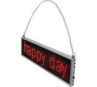 WWFAN Programmable LED Matrix Panel, Indoor LED Display Screen For LED Rolling Sign Lights On Party, Car, Bar, And Holiday Windows (Color : Red, Size : 260 * 95 * 15mm)