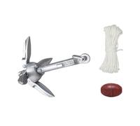 WWHJR 0.7/1.5kg Folding Grapnel Boats Anchors Folding Grapnel Anchors For Kayak With 65.61ft Tows Rope Boats