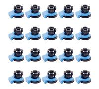 WWHJR 10/20/30/50Pcs Clip Pipe Embedded Clamp Bowden Coupling for Metal Heatsink Hotend Tube 4MM Collet Extruder Connector 3D printer accessories Bowden tube blue and Black claw buckle