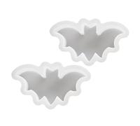 WWHJR 2Pcs Halloween Pumpkins Skull Bat Silicone Molds Silicone Concrete Cement Mould for Epoxy Resin Halloween Present Candle glue mold Candle glue mold