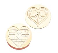 WWHJR 2Pcs Love Heart Seal Stamp Head, Sealing Stamp Head for Invitations Envelope Scrapbooking Craft Embellishments Love Series Wax Seal Love Series Wax Seal