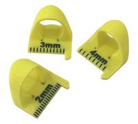 WWHJR 3Pcs Patchwork Sewing Aid Finger Quilting Ruler Patchwork Stitching Measuring Tool Sewing Auxiliary Tool 2MM 3MM 4MM Single tooth sewing template ruler sewing patchwork auxiliary practical t