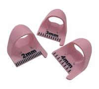 WWHJR 3Pcs Patchwork Sewing Aid Finger Quilting Ruler Patchwork Stitching Measuring Tool Sewing Auxiliary Tool 2MM 3MM 4MM Single tooth sewing template ruler sewing patchwork auxiliary practical t