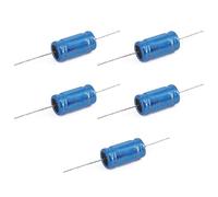 WWHJR 5Pcs Capacitors High Voltages 100V Aluminum Electrolytic Capacitors 100V 1.5/2.2/3.3/4.7/5.6/6.8/8.2/10/12/15uF Axial Aluminum Electrolytic Capacitors Axial Aluminum Electrolytic Capacitors