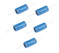 WWHJR 5Pcs Capacitors High Voltages 100V Aluminum Electrolytic Capacitors 100V 1.5/2.2/3.3/4.7/5.6/6.8/8.2/10/12/15uF Axial Aluminum Electrolytic Capacitors Axial Aluminum Electrolytic Capacitors