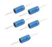 WWHJR 5Pcs Capacitors High Voltages 100V Aluminum Electrolytic Capacitors 100V 1.5/2.2/3.3/4.7/5.6/6.8/8.2/10/12/15uF Axial Aluminum Electrolytic Capacitors Axial Aluminum Electrolytic Capacitors