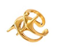 WWHJR Fashionable Crosses Star Rings Jewelry Delicate Crosses Star Rings In Gold/Steel Plating For Unique Styles Seekers