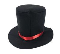 WWHJR Hat Magician Top Hat Bowler Top Hat Fancy Dress Costume Magician Performed Hat Stage Hat Black felt hat Black felt hat