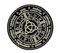 WWHJR Rubber Astrology Pendulums Mat Healings Stone Energy Generators Altars Tarots Card Pad Dowsing Pendulums Ceremony Mat Witchcrafts Supplies Desk Decoration