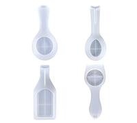 WWHJR Spoon Holder Crystal Epoxy Mold Utensil Rest Jewelry Holder Silicone Mould