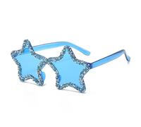 WWHJR Stylish Hip Hop Glittering Sunglass Photo Props Star Trendsetters Hip Hop Shades Hipsters Props Candy Color Sun Glasses Music Festival