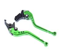 WWHUMM Brake Handle Levers Motorcycle Handlebar Brake Clutch Lever Adjustable Sport Clutch and Brake Levers for Tr&iumph for Daytona 675 2006-2017(Green Long)