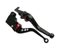 WWHUMM Brake Handle Levers Motorcycle Handlebar Brake Clutch Lever Adjustable Sport Clutch and Brake Levers for Tr&iumph for Daytona 675 2006-2017(Black Red Short)