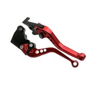 WWHUMM Brake Handle Levers Motorcycle Handlebar Brake Clutch Lever Adjustable Sport Clutch and Brake Levers for Tr&iumph for Daytona 675 2006-2017(Red Short)