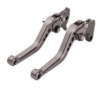 WWHUMM Brake Handle Levers Motorcycle Handlebar Brake Clutch Lever Adjustable Sport Clutch and Brake Levers for Tr&iumph for Daytona 675 2006-2017(Titanium Short)