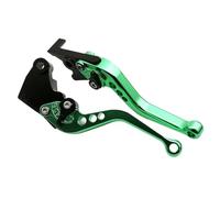 WWHUMM Brake Handle Levers Motorcycle Handlebar Brake Clutch Lever Adjustable Sport Clutch and Brake Levers for Tr&iumph for Daytona 675 2006-2017(Green Short)