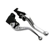 WWHUMM Brake Handle Levers Motorcycle Handlebar Brake Clutch Lever Adjustable Sport Clutch and Brake Levers for Tr&iumph for Daytona 675 2006-2017(Silver Short)