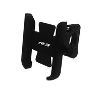 WWHUMM For R3 2015-2023 Accessories Motorcycle Handlebar Mobile Phone Holder GPS Stand Bracket Motorcycle Cell Phone Holder(Handlebar Black)