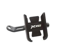 WWHUMM Handlebar Phone Holder For PCX160 2021 Motorcycle Accessories CNC Mobile Phone Holder GPS Stand Bracket(Mirror type Black)