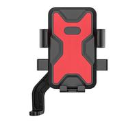 WWHUMM Handlebar Phone Holder Motorcycle Bike Phone Holder Rotatable Navigation Bracket Universal Shockproof Cycling Stand Support(Red Mirror)