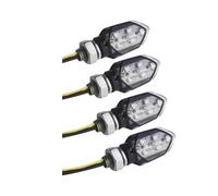 WWHUMM Motorbike Turning Indicators 4PCS/set Smoke Lens Turn Signal Light 12V Amber Blinker Indicator Lamp Motorcycle Running Turn Signal Light
