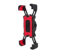 WWHUMM Motorcycle Handlebar Cell Phone Clamp Mobile Phone Holder Stand Universal Scooter Motorbike Rearview Mirror Shock-absorbing Cellphone Mount Motorcycle Phone Navigation Holder(Red)