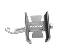 WWHUMM Motorcycle Handlebar Mobile Phone Holder Mount GPS Stand Bracket Parts For Nmax155 Nmax125 2015-2023 Motorcycle Cell Phone Holder(Mirror type Silver)
