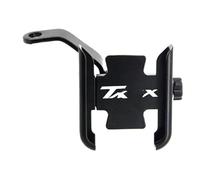 WWHUMM Phone Mount 360° Rotatable For Ya&ma&ha For TMAX 530 500 560 Motorcycle Accessories Mirror Handlebar Mobile Phone Holder GPS Stand Bracket(Mirror Type Black)