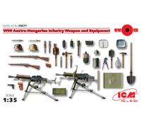 Wwi Austro-Hungarian Infantry Weapon And Equipment 1:35 Plastic Model Kit Icm