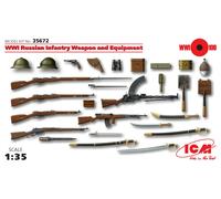 Wwi Russian Infantry Weapon And Equipment 1:35 Plastic Model Kit Icm