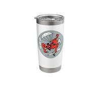 WWII 508th Airborne Red Devils Vintage WW2 Stainless Steel Insulated Tumbler