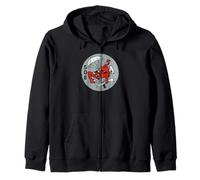 WWII 508th Airborne Red Devils Vintage WW2 Zip Hoodie
