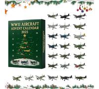 WWII Aircraft Advent Calendar 2025, WWII Aircraft Advent Calendar - 24 Mini Warbirds to Unbox, 24 Days Christmas Countdown Calendar with 24 Unique Mini Warbirds (1)