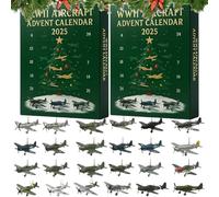 WWII Aircraft Advent Calendar - 24 Days of Unique Mini Warbird Surprises, Perfect Christmas Countdown for Model Collectors, History Buffs & Aviation Enthusiasts (1pc)