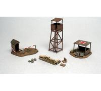 Wwii Battlefield Buildings Diorama Plastic Kit 1:72 Model Italeri