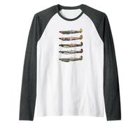 WWII British Fighter Plane RAF 1940 Legend Raglan Baseball Tee