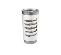 WWII British Fighter Plane RAF 1940 Legend Stainless Steel Insulated Tumbler