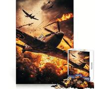 WWII Dogfight Adult Jigsaw Puzzles1000 Pieces Memory Skill Quiet Recreation Clean Edges Unique Gift (38x26cm)