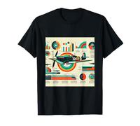 WWII Fighter Aircraft Infographic Technical Data Art T-Shirt