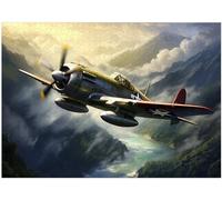 Wwii Fighter Aircraft Jigsaw Puzzle 1000 Piece Adult Stress Relief Puzzle, Youth Intelligence Challenge, Relaxing Family Activities