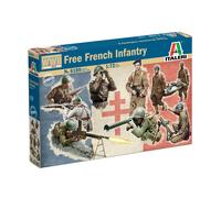 Wwii Free French Infantry 1:72 Figure Plastic Model Kit Italeri