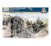 Wwii German Paratroopers (Tropical Uniform) Plastic Kit 1:72 Model Italeri