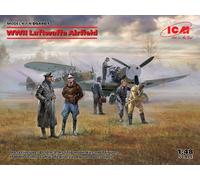 Wwii Luftwaffe Airfield Messerschmitt Bf 109f-4 Hs 126 Pilots & Personnel 1:48