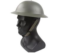 WWII MK-2 Steel Helmet, British WW2 Expedition Helmets With Leather Liner English Pot Lid Hats 56-62 Cm Military Equipment Replica Helmet