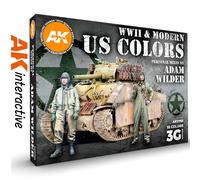 WWII & MODERN US COLOURS Adam Wilder 3G Signature set AK Interactive AK11763
