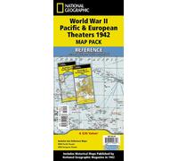 Wwii Pacific and European Theaters (Folded from the Archive) [Map Pack Bundle] (National Geographic Reference Map)
