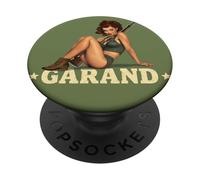 WWII Pin Up M-1 Garand Graphic PopSockets Adhesive PopGrip