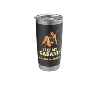 WWII Pin Up M-1 Garand Graphic Stainless Steel Insulated Tumbler