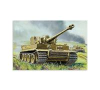 WWII Poster German Heavy Tank Tiger I Ausf.E Room Living Room Decor Modern Aesthetic Wall Art Gift For Friend Bed Unframe-style 08x12inch(20x30cm)