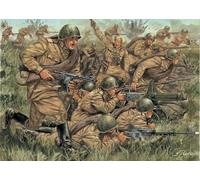 WWII Russian Infantry Figures Plastic Kit 1:72 Model ITALERI